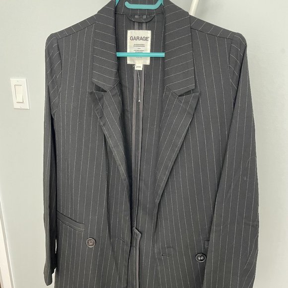 Garage - Blazer - Size XS/S - Grey stripes - NWOT - Picture 1 of 4